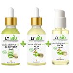 LY BIO PACK HUILE ALOE VERA 50ml - PIPETTE + HUILE RICIN 50ml - PIPETTE + HUILE RICIN 50ml - POMPE