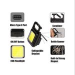 product_image_name-Generic-mini Lampe De Poche, USB Rechargeable Multifonctionnelle Avec Aimant Et Support-2