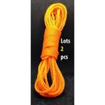 2 Cordes à Linge Résistantes PVC- orange - 10m