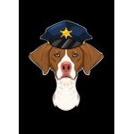 Police brittany canine  Poster Chambre Haute Qualité