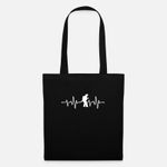 product_image_name-Generic-Battements de cœur des pompiers- , حقيبة تسوق قماشية 35 × 40 سم - حقيبة اليد-1