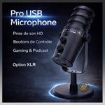 product_image_name-Generic-ميكروفون سطح المكتب USB طراز MC-PW12 مع دوران 360°، مراقبة بدون تأخير، التحكم في مستوى الصوت، تقليل الضوضاء وواجهة مزدوجة USB/XLR-1