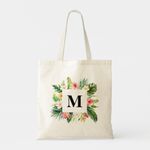 product_image_name-Generic-Tote Bag Tropical Watercolor Wallow Bridesmaid Monogram Unique, haute qualité-2