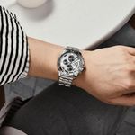 product_image_name-Benyar-Montre Tres Elegent Pour Homme - Chronographe - Blanc -ORIGINALE--4
