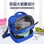 Generic حقيبة غداء شبه هيكلية بسحاب وأشرطة متعددة - image 5