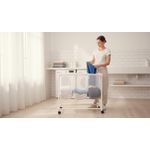 product_image_name-Generic-Panier à linge de trois compartiments avec Roues,rangement pour vêtements,Idéal pour séparer le linge avant la lessive,-5