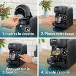 product_image_name-Bosch-TASSIMO FINESSE TAS162E3 Cafetiere À Capsule+Pack 16 Dosettes OFFERTS Machine À Café Multi boissons Avec Réglage Intensité Réservoir 700ml 1400W-3