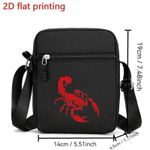product_image_name-Generic-Sac portable pour homme à motif "Scorpion Rouge", nouveau style avec grand sac bandoulière de grande capacité, petit sac à dos de voyage, sac suspendu, sacoche téléphone dédiée-4