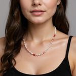 product_image_name-Handmade-مجموعة أناقة وردية – عقد وسوار بأحجار شبه كريمة-1