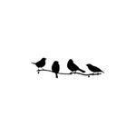 product_image_name-Stickers-Sticker Oiseaux sur une branche, oiseaux sticker-Noir-SL029-2