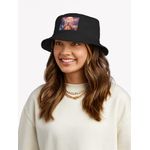 product_image_name-Generic-Fille bouddhiste amoureuse au coucher du soleil bob noire design personnalisé unique-2