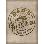 Dad bar and grill  Style 2 Poster Chambre Haute Qualité