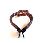 product_image_name-Generic-Bracelet Cuir Marron Faite Main Reglable - Unisex-2