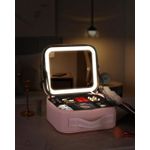 MALLETTE DE MAQUILLAGE AVEC MIROIR LED