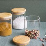 product_image_name-Generic-Ensemble de 3 bocaux en verre avec couvercles hermétiques en bambou pour épices-4
