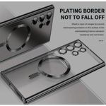 product_image_name-Case-Couqe magsafe de téléphone magnétique d' minimaliste avec protecteur d'écran miroir transparent-noir pour Samsung Galaxy S25 Ultra-2