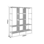 product_image_name-Hcx-Jolie ARMOIRE 3 Portes Bleu marine 175 x 45 x 130 cm-2