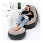 product_image_name-Generic-كرسي استرخاء هوائي مع مسند قدم قابل للنفخ - أريكة قابلة للطي للنوم والاسترخاء للمنزل والحديقة والتخييم-3