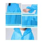 Generic Waterproof Jacket EVA Button Hooded Raincoat - image 2