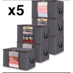5 Sac de rangement stockage de vêtements-de literie grande capacité .