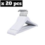 20x Cintres en plastique en forme de bois 