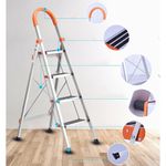 product_image_name-vadi-Partagez ce produit   Échelles Pliable avec 4 Étapes en Aluminium, Escabeau Anti-Dérapant-3