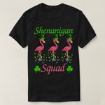 product_image_name-Generic-T-shirt Shenanigan Squad Flamant Rose Shamrock Leprechaun-1