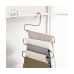 product_image_name-Generic-Lot de 3 cintres en Acier Inoxydable étal à 5 couches pour pantalons,serviettes-6