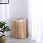 product_image_name-Generic-Panier à Linge d'Angle en Bambou avec Couvercle-8