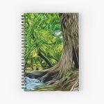 Cyress Tree on the Blanco River Spiral Notebook Bloc note