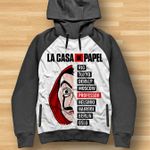 product_image_name-Generic-Hoodie LA CASA DE PAPEL - NAMES - Sweatshirt Fashion - Capuche Mode - Série-1