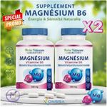 product_image_name-Herbo Ridouane-Pack X2 magnesium d'extrait- Capsules du complexe de citrate de magnesium calme de Supplément de sommeil 300mg Citrate de magnesium en capsules.-1