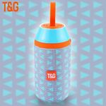 T&G Enceinte Bluetooth Portable sans fil stéréo 3D étanche 10 W Speaker TR + sticker