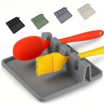 product_image_name-Generic-Flexible Silicone Spoon Rest Holder for Kitchen Utensils, Heat-Resistant Spatula Ladle Mat with Non-Slip Base-4