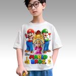 product_image_name-BENYAHYA STORE-قميص أطفال أوطاكو تيشرت وان بيس مانكا أنيمي ياباني ملابس أوتاكو لباس أولاد بنات تيشورت - Super Mario T-shirt Jeux Video Teshirt Garçon & Fille Tshirt Gaming Enfant 6 à 14ans Teeshort-1