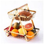 product_image_name-Generic-سلة فواكه وخضروات ذات طابقين من المعدن الذهبي – الأناقة والوظيفية للاستخدام اليومي-4