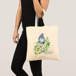 product_image_name-Generic-Tote Bag Idaho Mountain BlueBird Syringa Aquarelle Unique, haute qualité-1