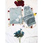 product_image_name-flora mode-بيجاما نسائية من الفليس القطبي بأكمام مريحة وبنطلون-2