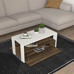 product_image_name-Generic-Table basse BALINA -bois et blanc- 90cm-2