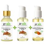 LY BIO PACK HUILE CANNELLE 50ML - PIPETTE + HUILE CANNELLE 50ML - POMPE + HUILE FIGUE DE BARBARIE 50ML - POMPE
