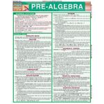 Ouri shop Pre-Algebra: QuickStudy Laminated Reference Guide