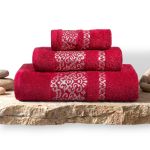 Ensemble de serviettes 3 pièces, 100% coton