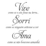 product_image_name-Generic-Portuguese Wall Stickers Home Decor Vive Como Se O Ceu Fosse Na Terra-4