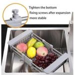 product_image_name-Generic-Égouttoir à Vaisselle en Acier Inoxydable à Poser sur Évier – Support Réglable Multifonction pour Séchage de Vaisselle, Fruits et Légumes-4