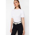 product_image_name-Trendyol-T-shirt Pour Femmes - Blanc-2