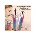 product_image_name-Generic-قلم إزالة الشعر الكهربائي للحواجب، مشذب للوجه والجسم قابل لإعادة الشحن للنساء-2