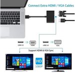 product_image_name-Generic-Adaptateur USB  vers HDMI VGA, hub USB  2 en 1 avec HDMI 4K, VGA 1080p, convertisseur  vers HDMI pour MacBook/MacBook Pro 2019/2018, MacBook Air, Chromebook Pixel, LenovoYoga 720/730, Dell XPS 13-4