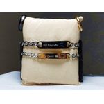 product_image_name-Generic-4 pièces Bracelets et bagues de Couple Amoureux Her King His Queen En Acier Inoxydable-1