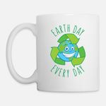Earth Day Every Day Recycle Cartoon Mug, Haut Qualité , كأس ,كوب مخصص ,هدية عيد ميلاد