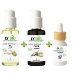 LY BIO PACK HUILE AIL 50ML - POMPE + HUILE CADE 50ML - POMPE + HUILE ESSENTIEL LAVANDE 10ML